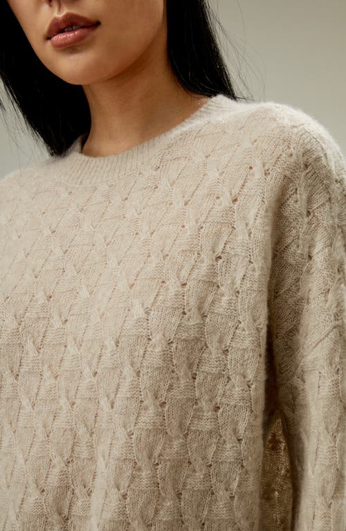 Lilysilk Silk-cashmere Blend Sweater For Women In Beige