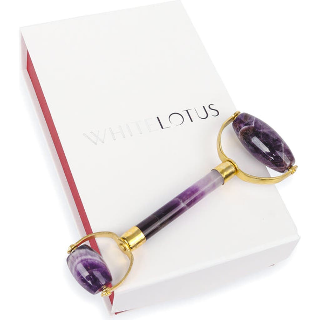 White Lotus Beauty Premium Amethyst Roller In Purple