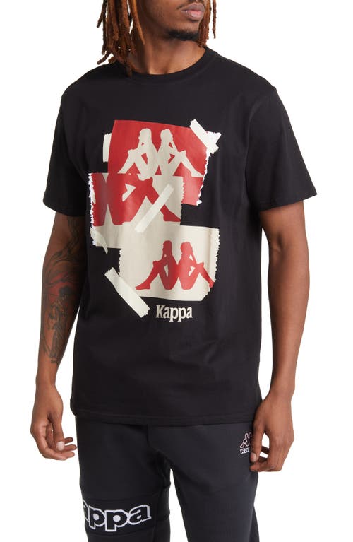 Authentic Neo Cotton Jersey Graphic T-Shirt in Jet Black