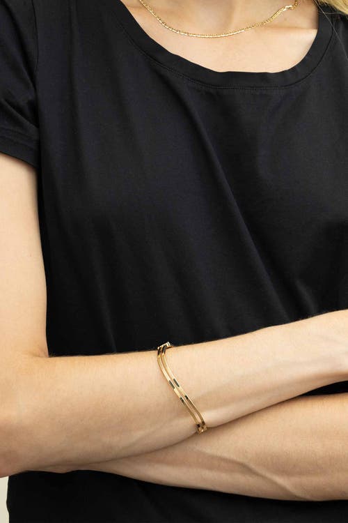 Oradina 14k Gold Hudson Bangle In Yellow Gold
