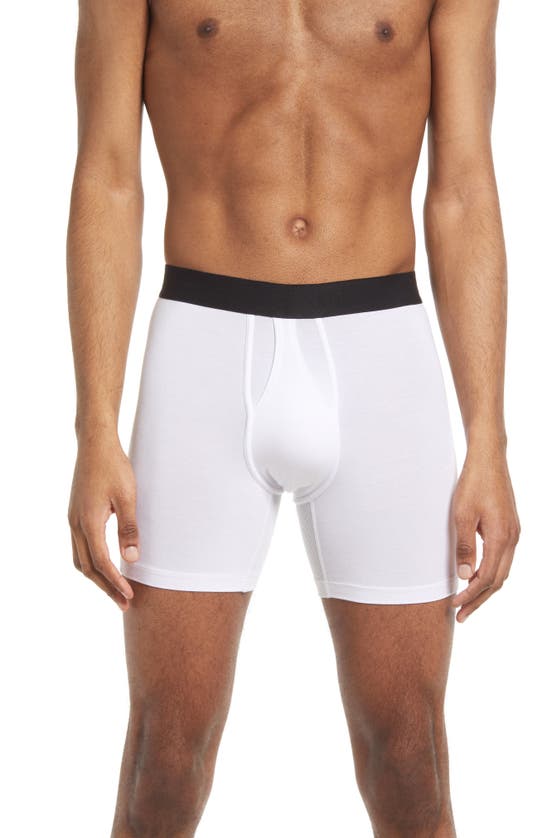 Stance Regulation Solid Boxer Briefs In White