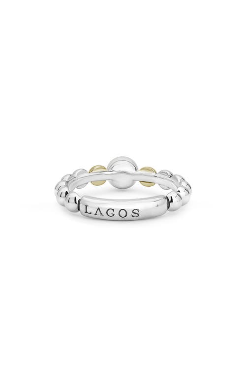 Shop Lagos Luna Pearl Ring In Silver/pearl