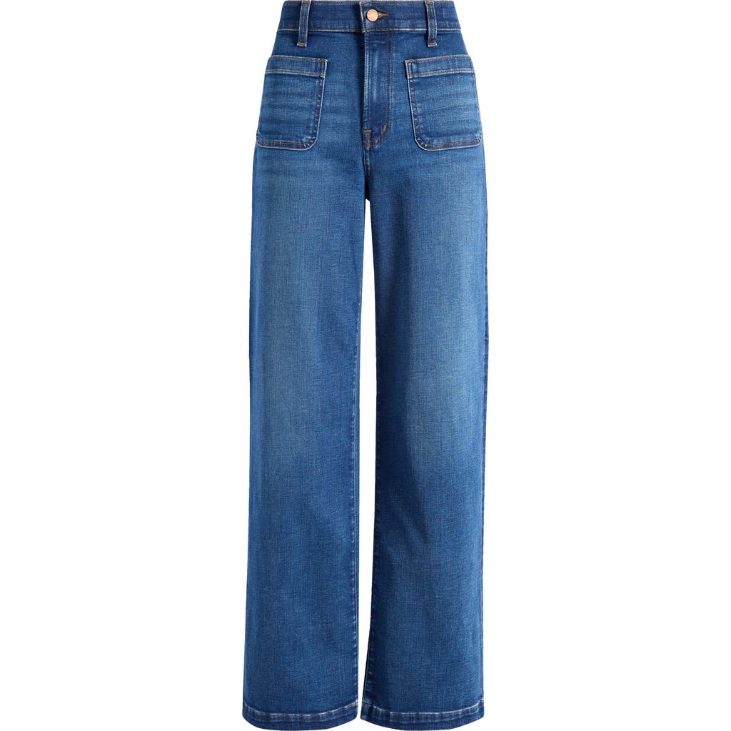 Madewell The Perfect Vintage Patch Pocket Wide Leg Jeans In Allentown Wash