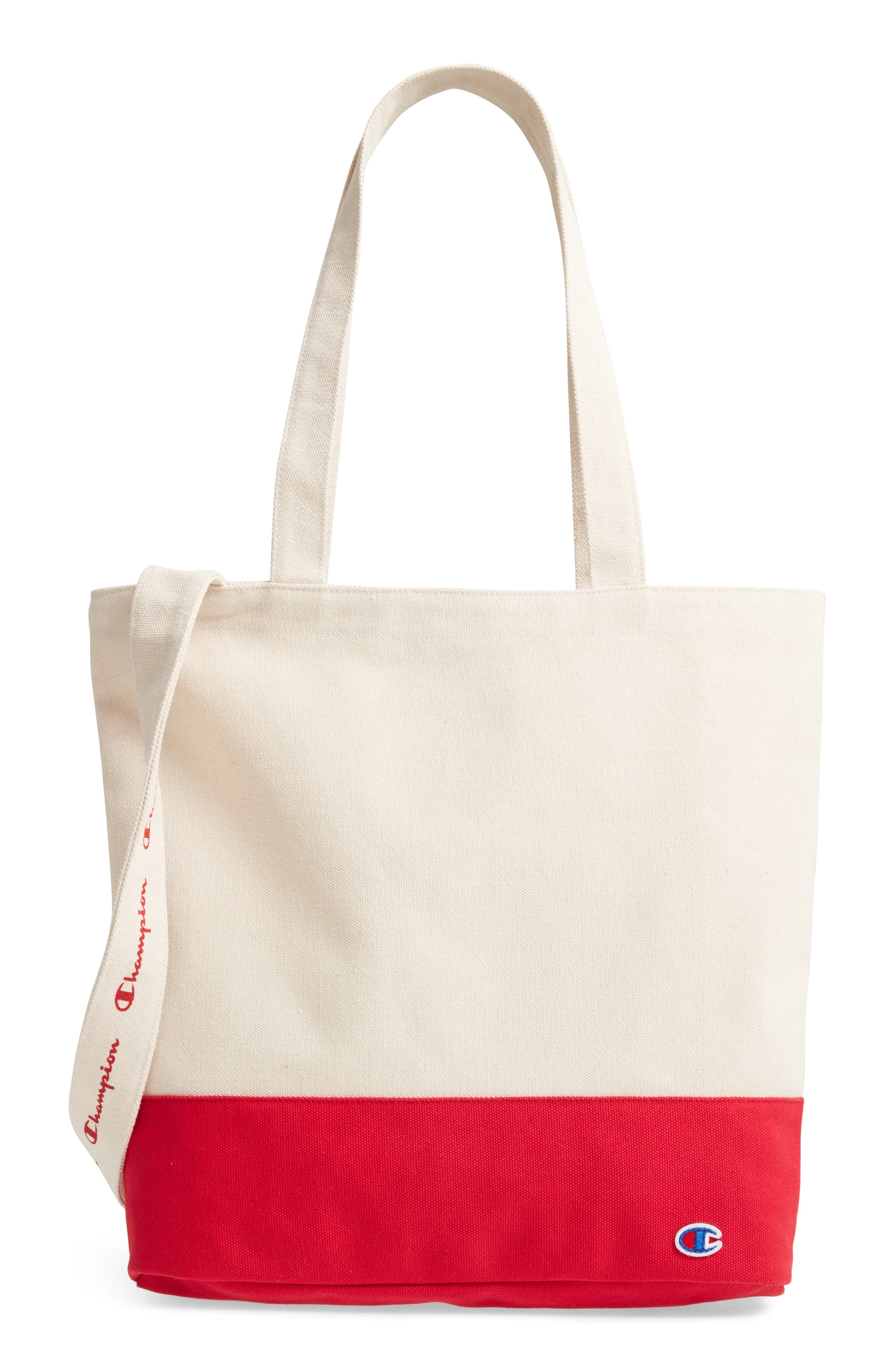 champion tote bag womens red