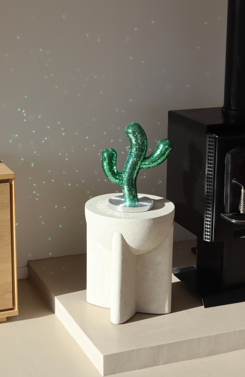 Sofiest Designs Disco Cactus In Green/silver