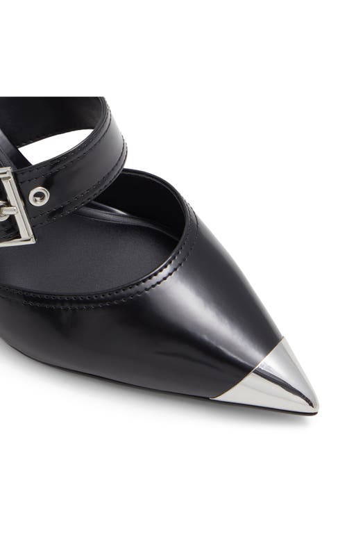 Shop Aldo Gretla Pointed Cap Toe Mule In Black