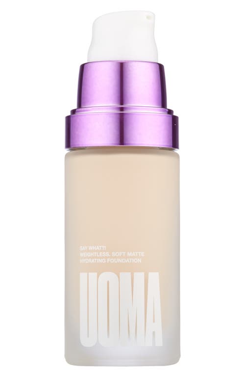 UOMA Beauty Say What?! Weightless Soft Matte Foundation in White Pearl T1C