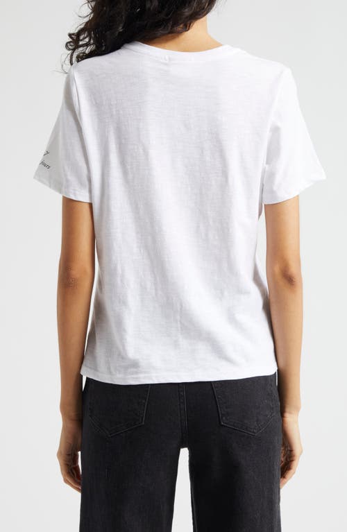 Cinq À Sept Cinq A Sept Rhinestone Oui Oui Tee In White/black