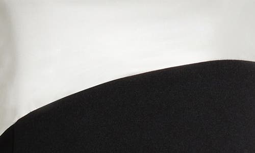 Lulus Majorly Sophisticated Colorblock Strapless Gown In Black/ White
