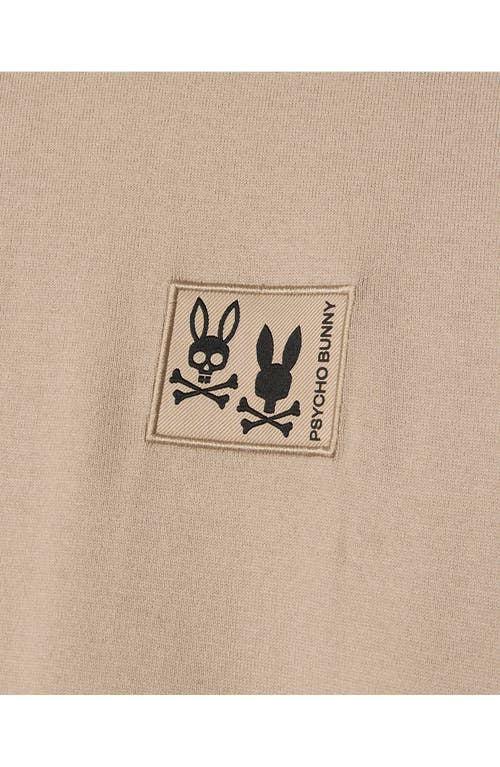 Shop Psycho Bunny Monroe Heavyweight Pima Cotton T-shirt In Stone