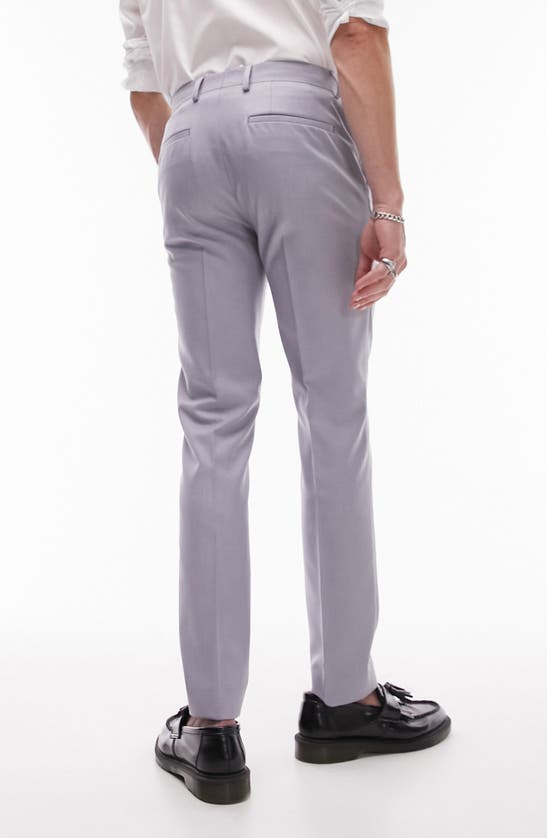 Shop Topman Skinny Suit Pants In Mid Blue
