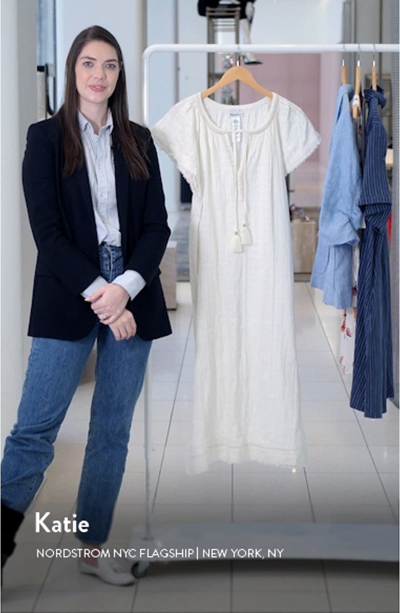 Mykonos Cotton Gauze Cover-Up Midi Dress, sales video thumbnail