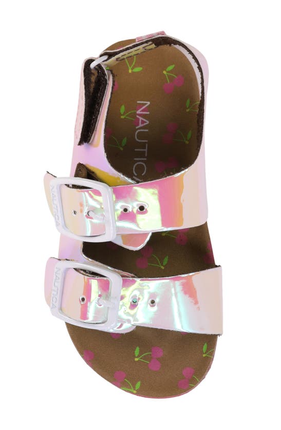 Shop Nautica Kids' Iridescent Sandal In Pink Iridescent Cher