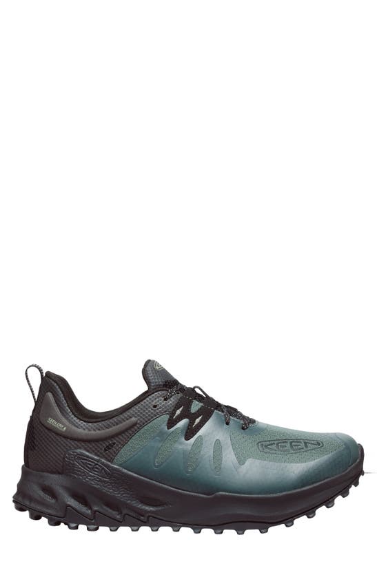 Shop Keen Zionic Waterproof Hiking Shoe In Dark Forest/ Black