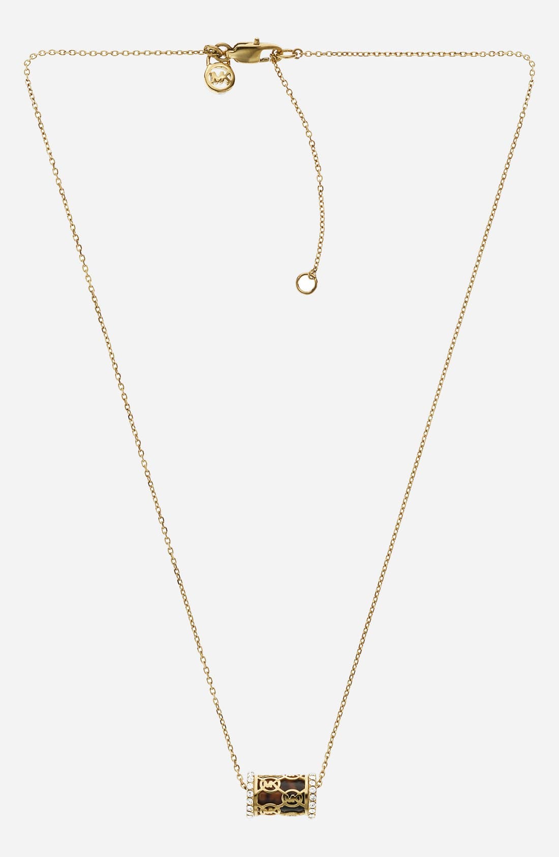 Michael Kors 'Monogram' Pendant Necklace Nordstrom