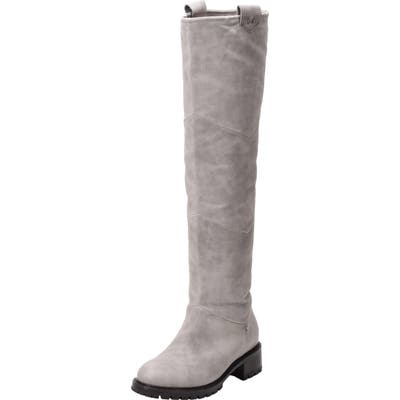 Ross & Snow Elena Weatherproof Genuine Shearling Lined Knee High Boot, Ivory
