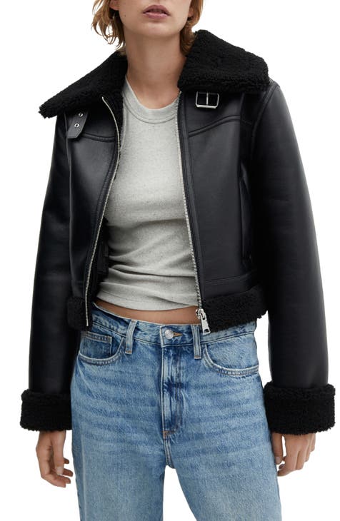 Topshop Jonas Faux Shearling Jacket, $130, Nordstrom