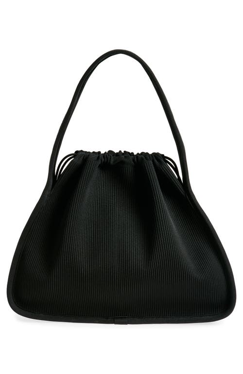 Alexander Wang Ryan Large Bag In Ribbed Knit In Black