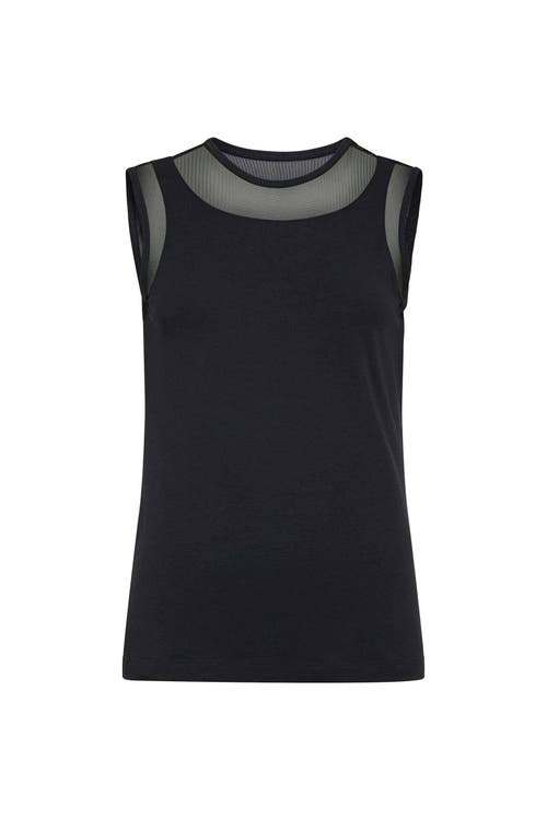 Shop Anatomie Flo Pima Cotton Tank In Black