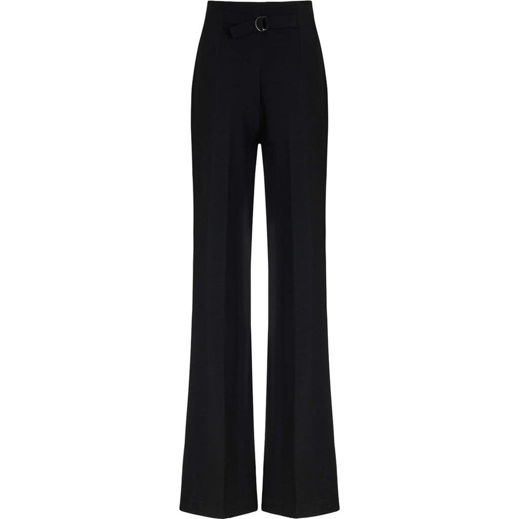 Shop Nocturne Loose-fitting Flare Pants In Black