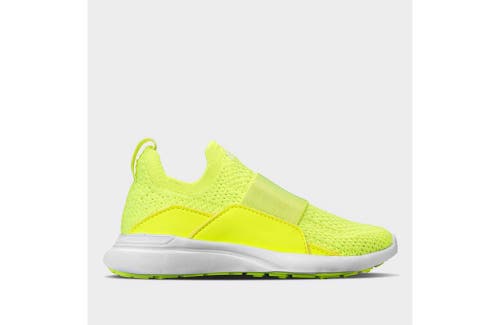 Apl Athletic Propulsion Labs Apl Youth's Techloom Bliss Slip-ons In Energy/white