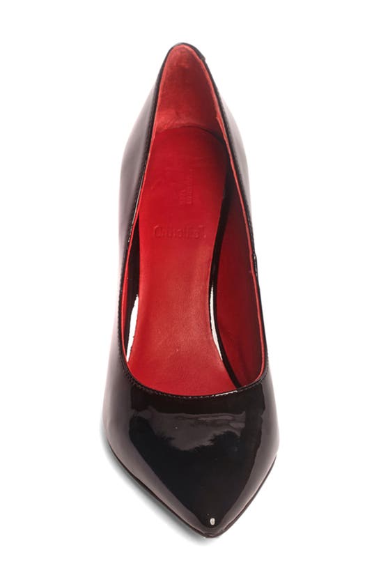 Anthony Veer Edith Stiletto Pump In Black Patent