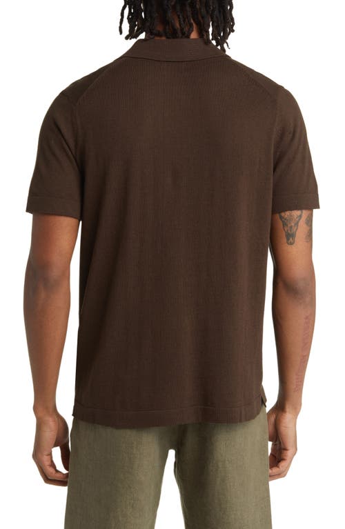 Nn07 Paul 3525 Organic Cotton Polo Shirt In Demitasse