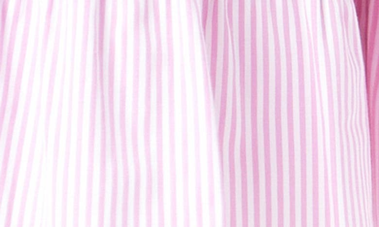 Shop English Factory Mix Print Puff Sleeve Shirtdress In Pink