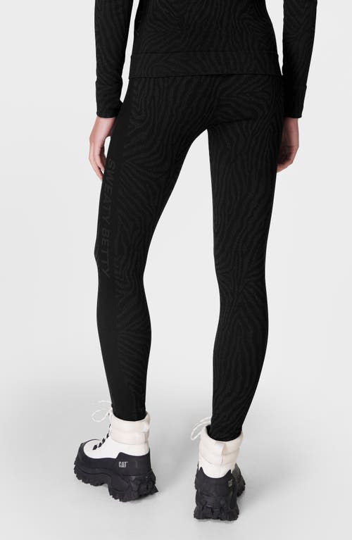 SWEATY BETTY SWEATY BETTY ANIMAL JACQUARD BASE LAYER LEGGINGS 