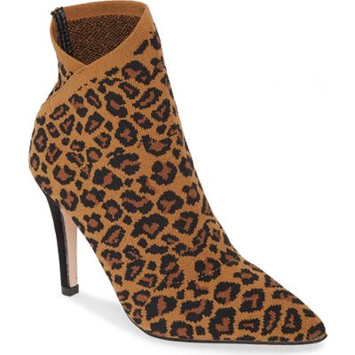 Mia Margerie Knit Bootie, Brown