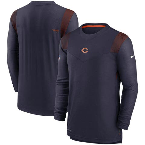 Nike Men's Chicago Bears Rewind Shout Navy Crew Sweatshirt