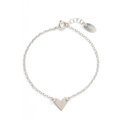 Nashelle Initial Heart Bracelet
