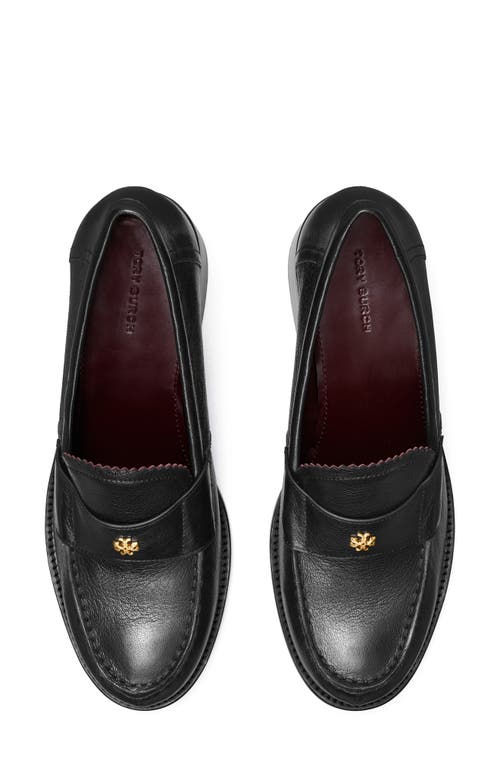 Tory Burch Double T Logo Loafer Pump In Perfect Black