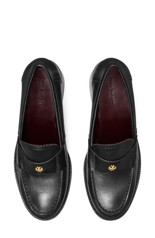 Shop Tory Burch Double T Logo Loafer Pump In Perfect Black