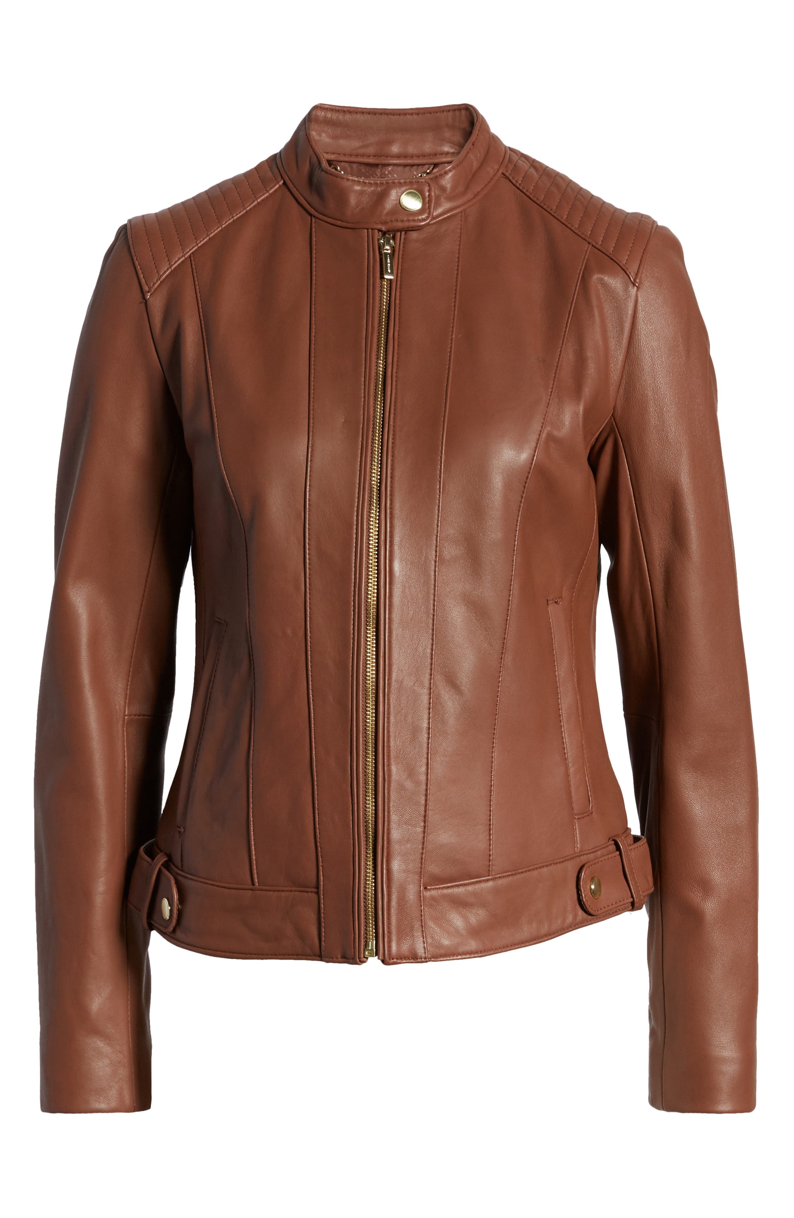 cole haan leather jacket