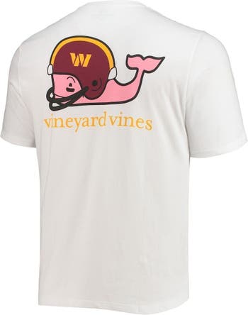 Vineyard Vines Detroit Lions White Team Whale Helmet T-Shirt