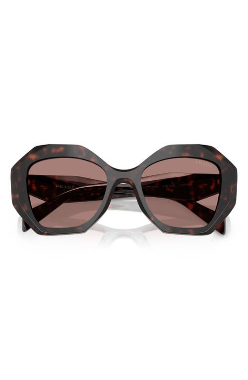 PRADA PRADA 53MM GRADIENT IRREGULAR SUNGLASSES