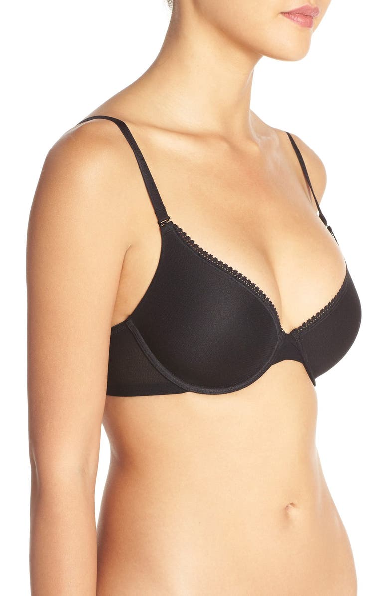 On Gossamer Underwire Convertible T-Shirt Bra, Alternate, color, Black