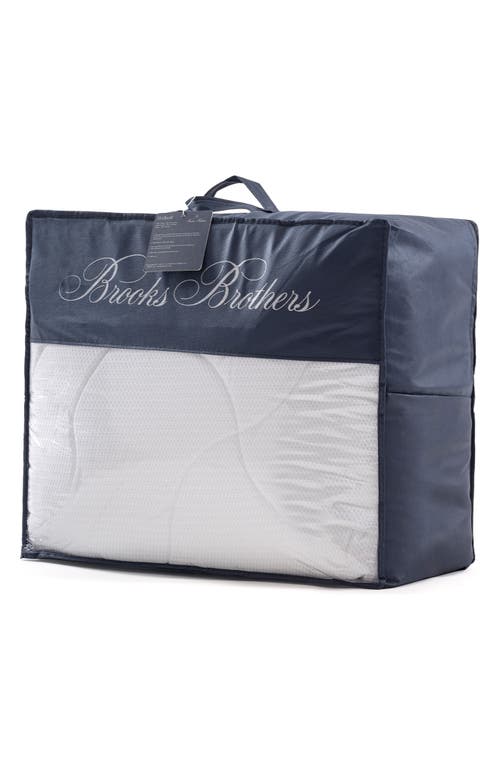 Brooks Brothers Wellsoft Turkish Cotton Comforter In White