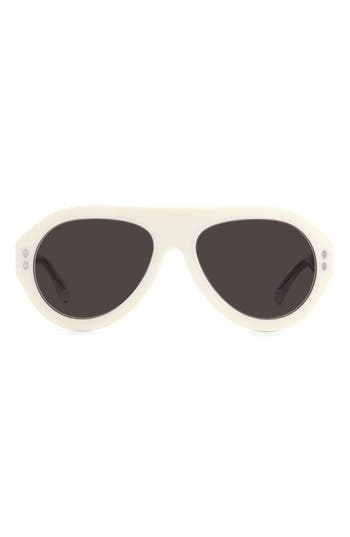 Isabel Marant 57mm Aviator Sunglasses In Ivory