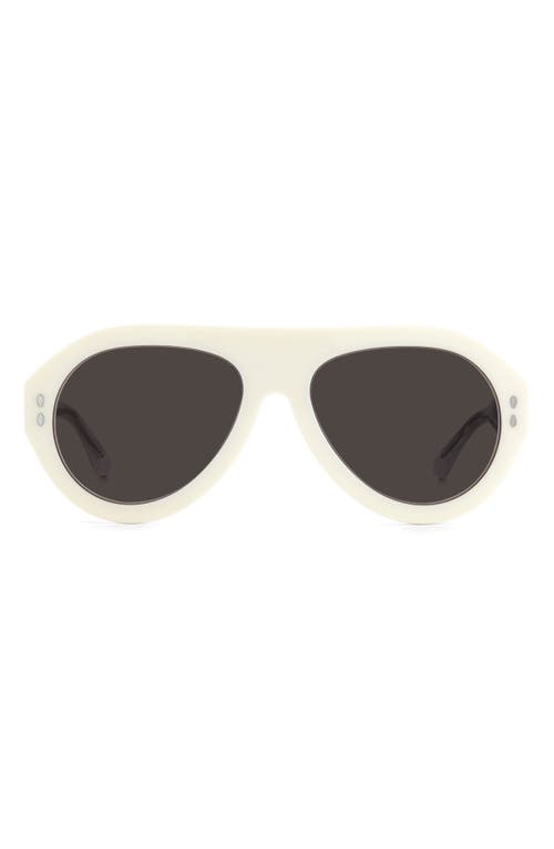 Isabel Marant 57mm Aviator Sunglasses In Ivory