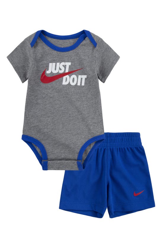 Shop Nike Just Do It Bodysuit Set In Game Royal