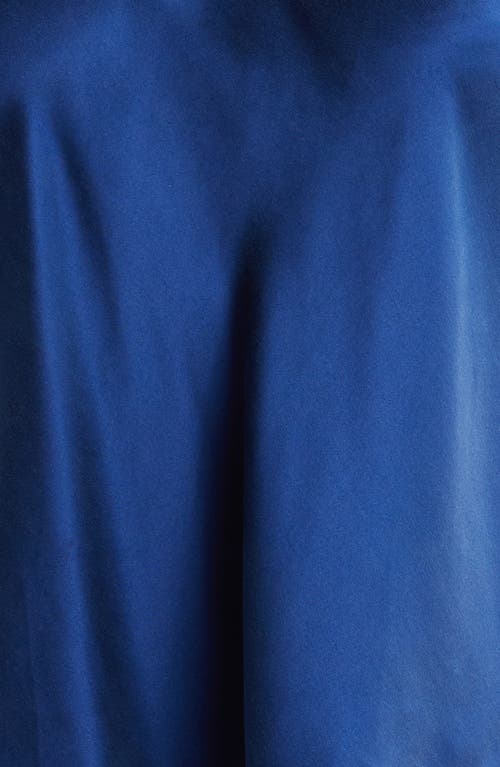 Shop Nordstrom Washable Silk Crop Pajamas In Blue Depths