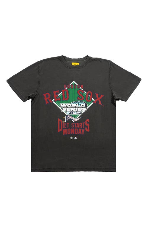 DIET STARTS MONDAY x '47 Red Sox '04 Graphic T-Shirt in Vintage Black