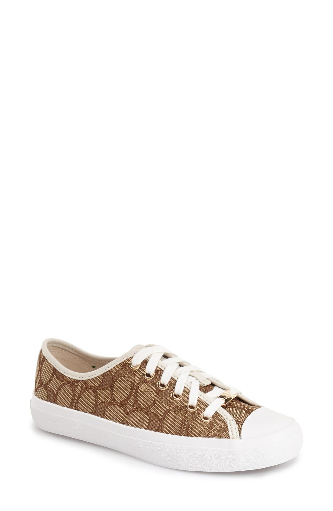 coach logo sneakers