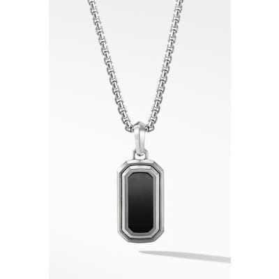 David Yurman Deco Amulet With Black Onyx