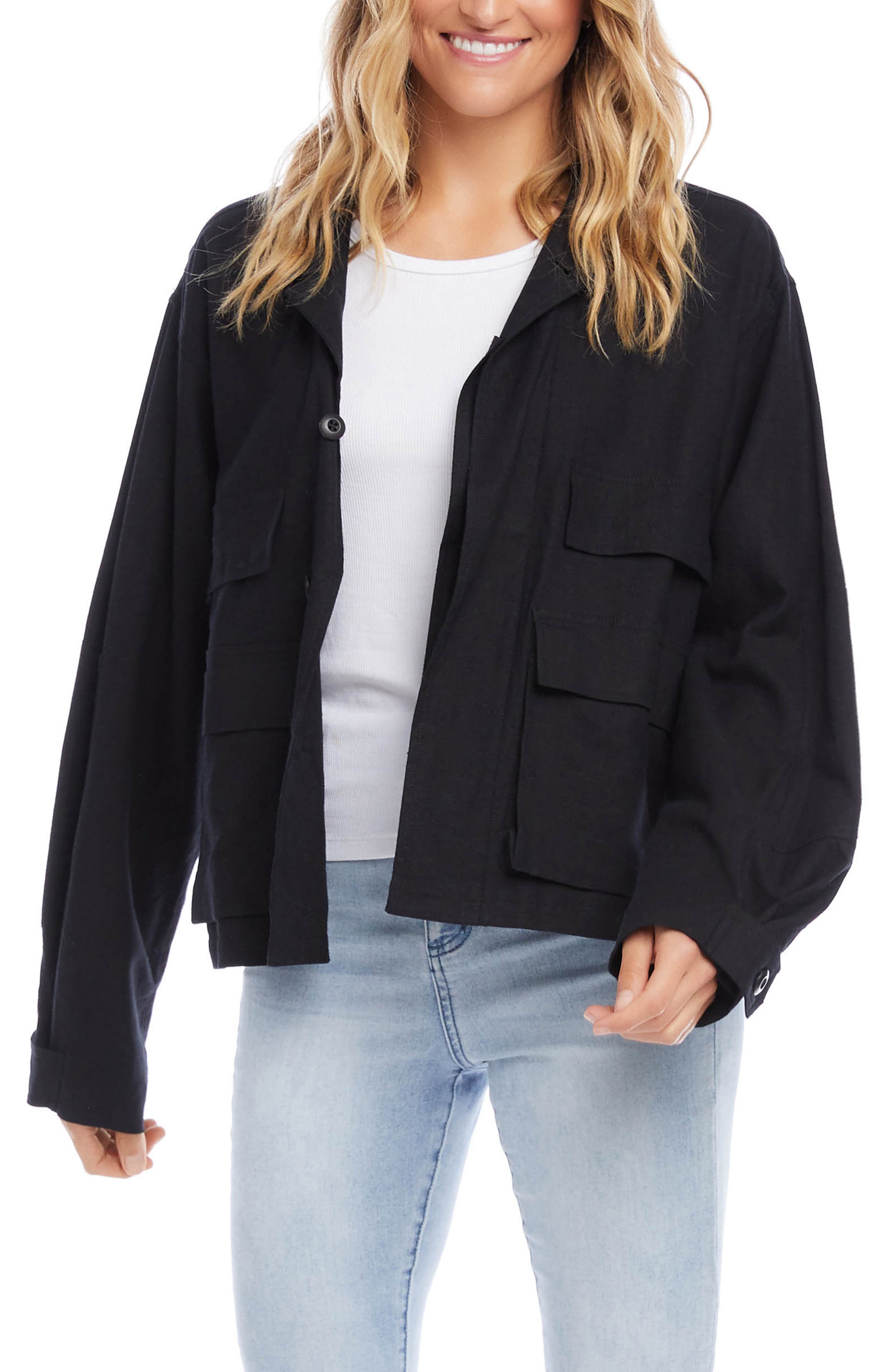 black cargo jacket ladies