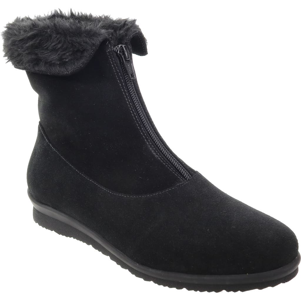 David Tate Planet Waterproof Bootie In Black Suede