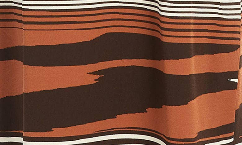 Shop Max Mara Ifrem Stripe Sleeveless Sundress In Brown Stripe