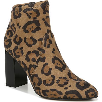 Sarto By Franco Sarto Kacee Block Heel Bootie- Brown